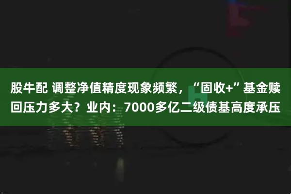 股牛配 调整净值精度现象频繁，“固收+”基金赎回压力多大？业内：7000多亿二级债基高度承压