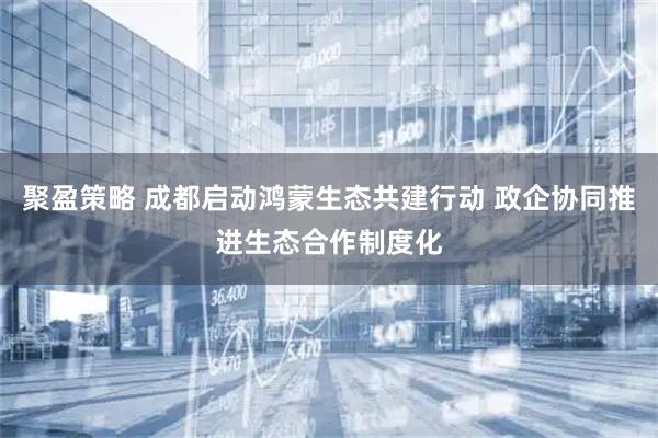 聚盈策略 成都启动鸿蒙生态共建行动 政企协同推进生态合作制度化