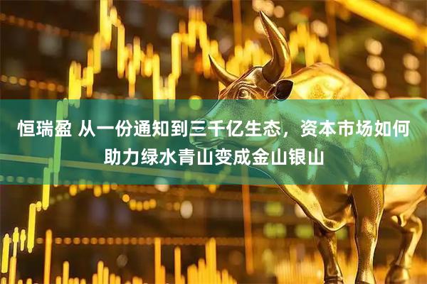 恒瑞盈 从一份通知到三千亿生态，资本市场如何助力绿水青山变成金山银山
