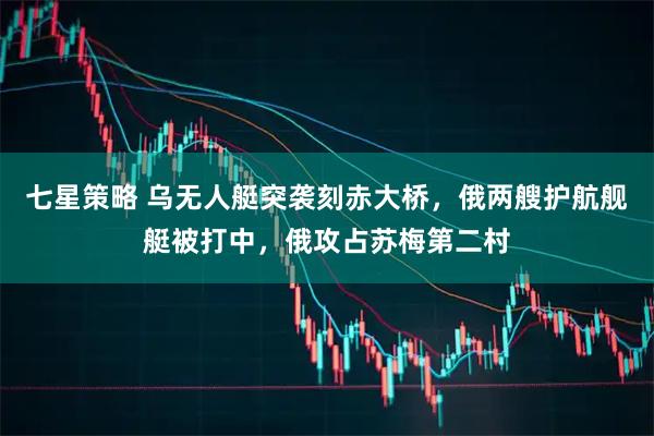 七星策略 乌无人艇突袭刻赤大桥，俄两艘护航舰艇被打中，俄攻占苏梅第二村