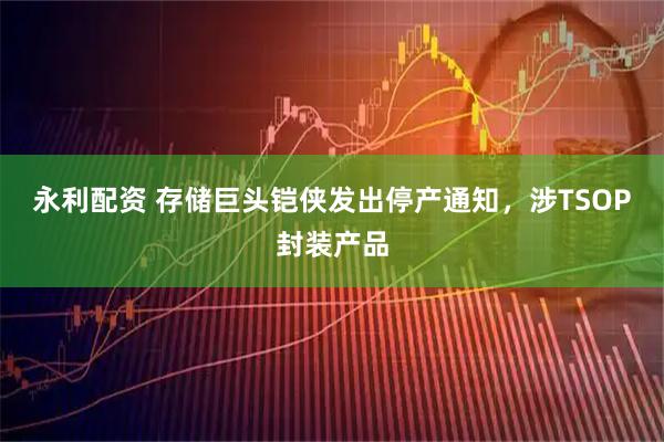 永利配资 存储巨头铠侠发出停产通知，涉TSOP封装产品