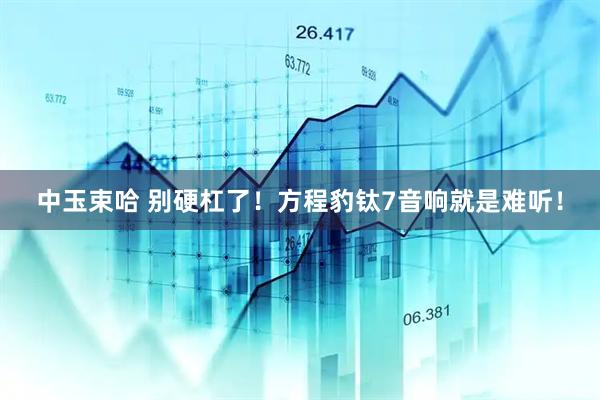 中玉束哈 别硬杠了！方程豹钛7音响就是难听！