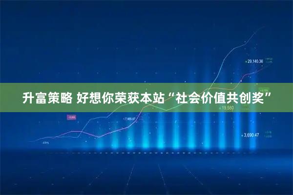 升富策略 好想你荣获本站“社会价值共创奖”