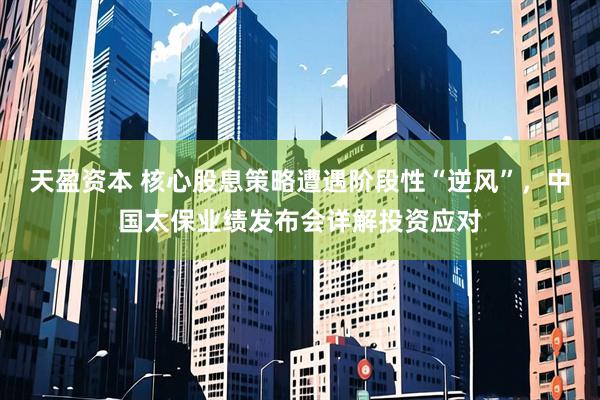 天盈资本 核心股息策略遭遇阶段性“逆风”，中国太保业绩发布会详解投资应对